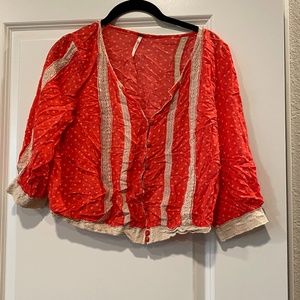 Free People Womens Blouse